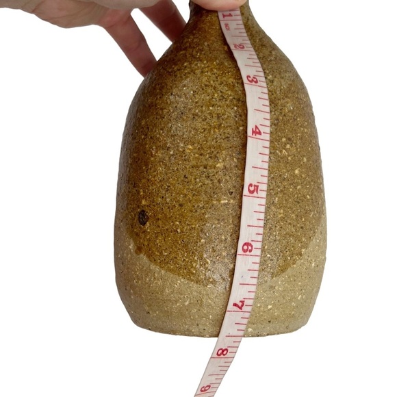 Fred Forslund Scandinavian Recycled Materials Two Tone Brown Vase - Picture 10 of 11